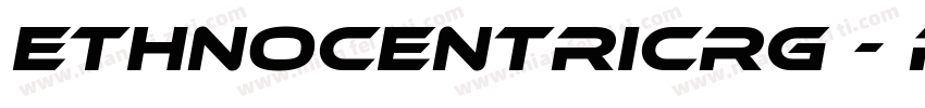 EthnocentricRg - Reg字体转换